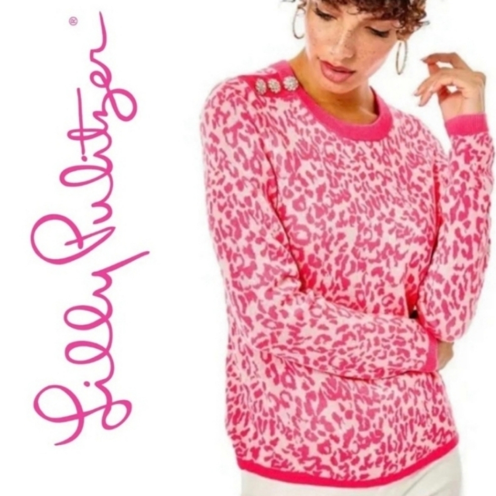 Lilly Pulitzer Jasmina Leopard Sweater